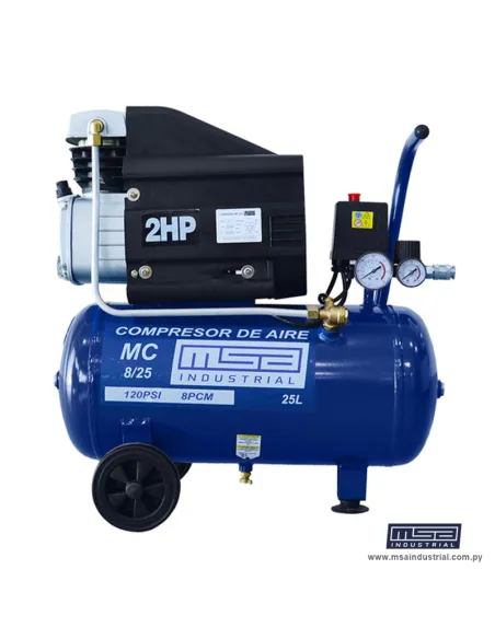 COMPRESOR MC8/25L 2HP MONOF. 120PSI