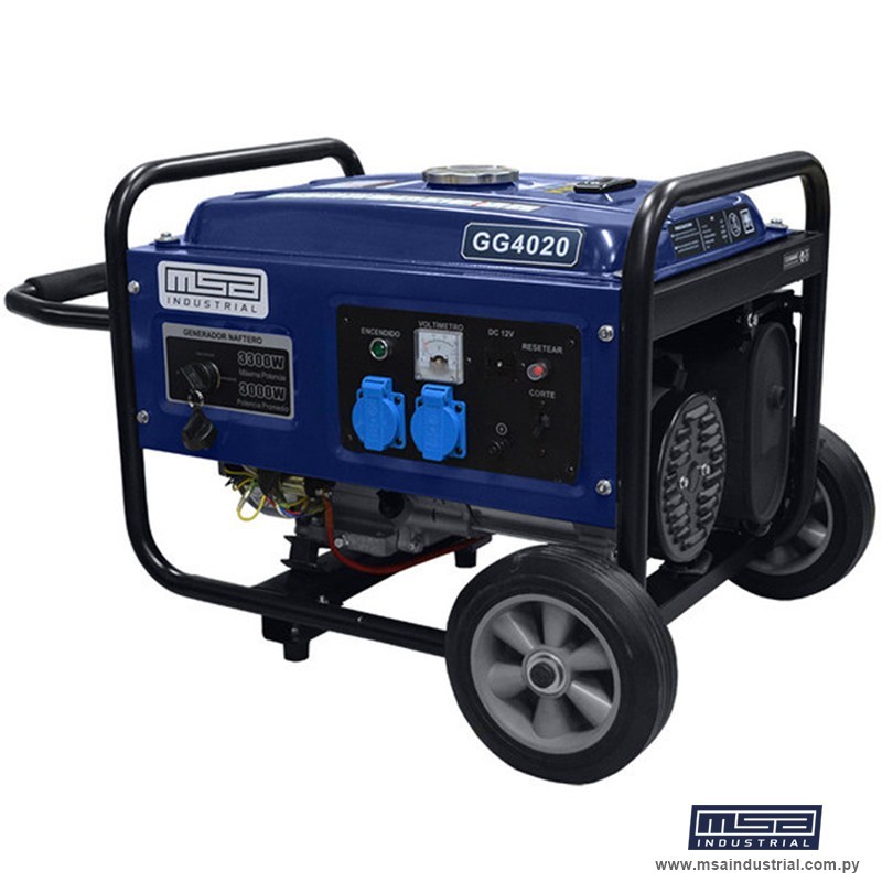 GENERADOR NAFTERO 3,7KVA 220V P.E.*