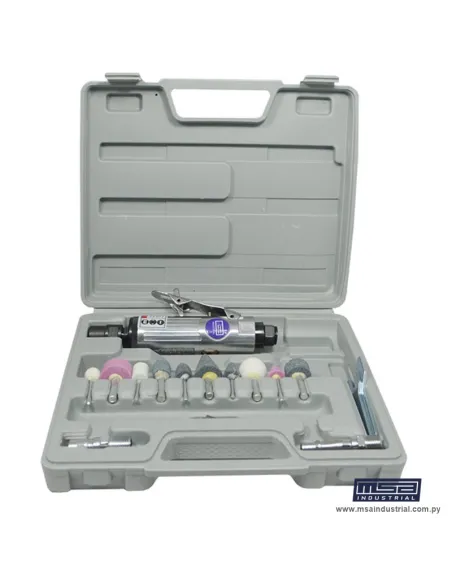 RECTIFICADORA NEUM. 1/4" C/KIT 25000RPM