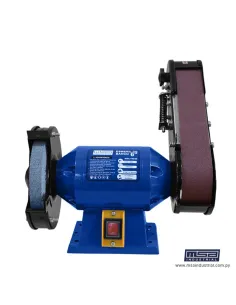 MOTOESMERIL 6"MONOF. 1/2HP 375W C/LIJADORA